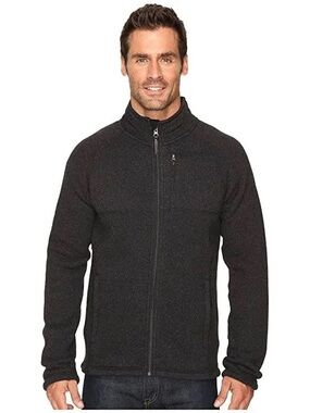 Smartwool Men's Full-Zip Charcoal Knit Jacket